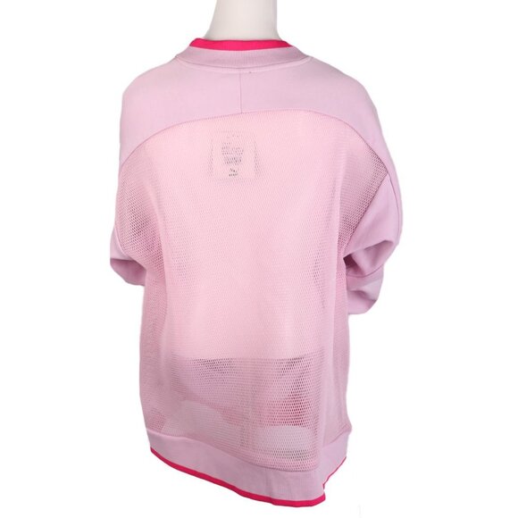 PUMA Chase Crew Sweatshirt Pullover Mesh Back Casual Athleasure Pink Small NEW - Picture 4 of 8